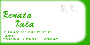 renata kula business card